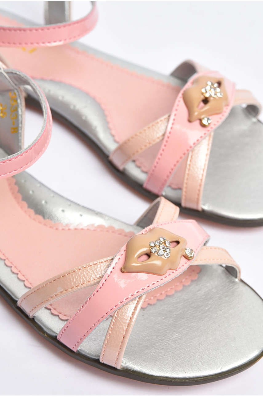 Босоножки для девочки розового цвета в35-33в 202175