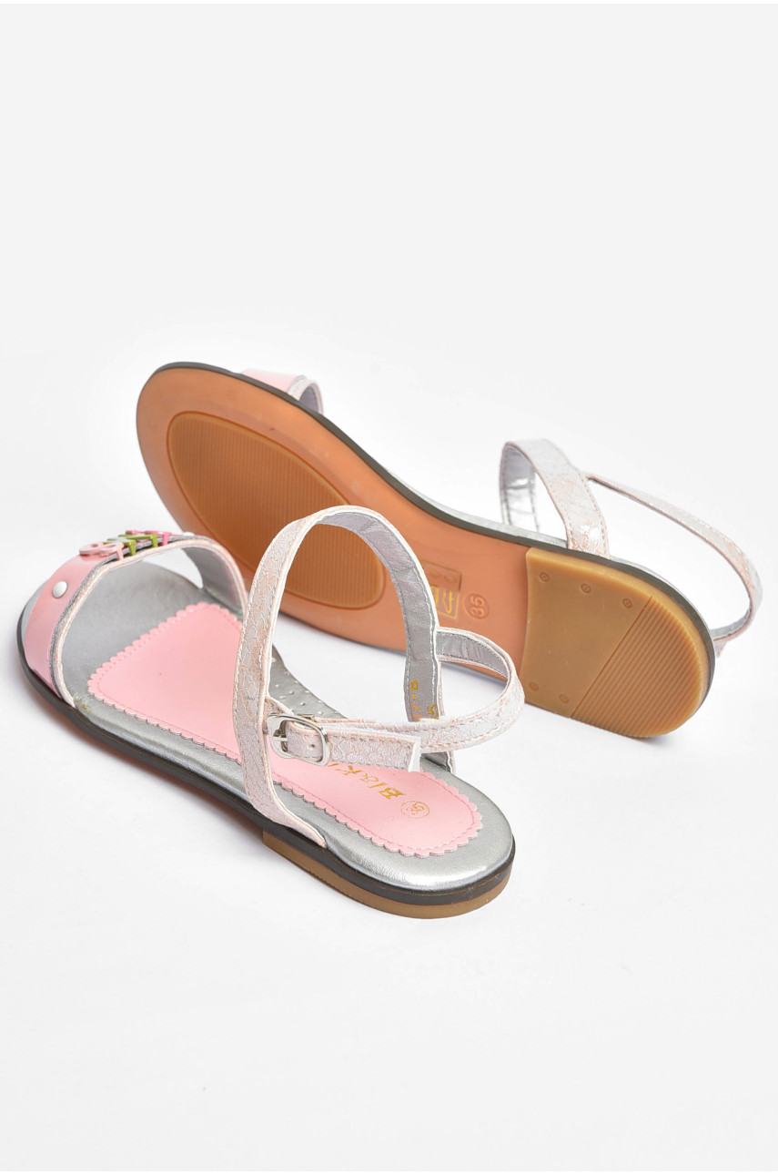 Босоножки для девочки розового цвета в35-27в 202176