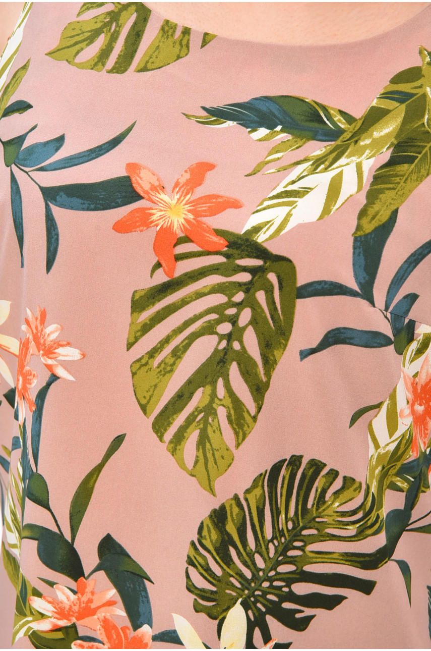 Сарафан женский розового цвета с принтом 822 202192 Сарафан женский розового цвета с принтом 822 202192