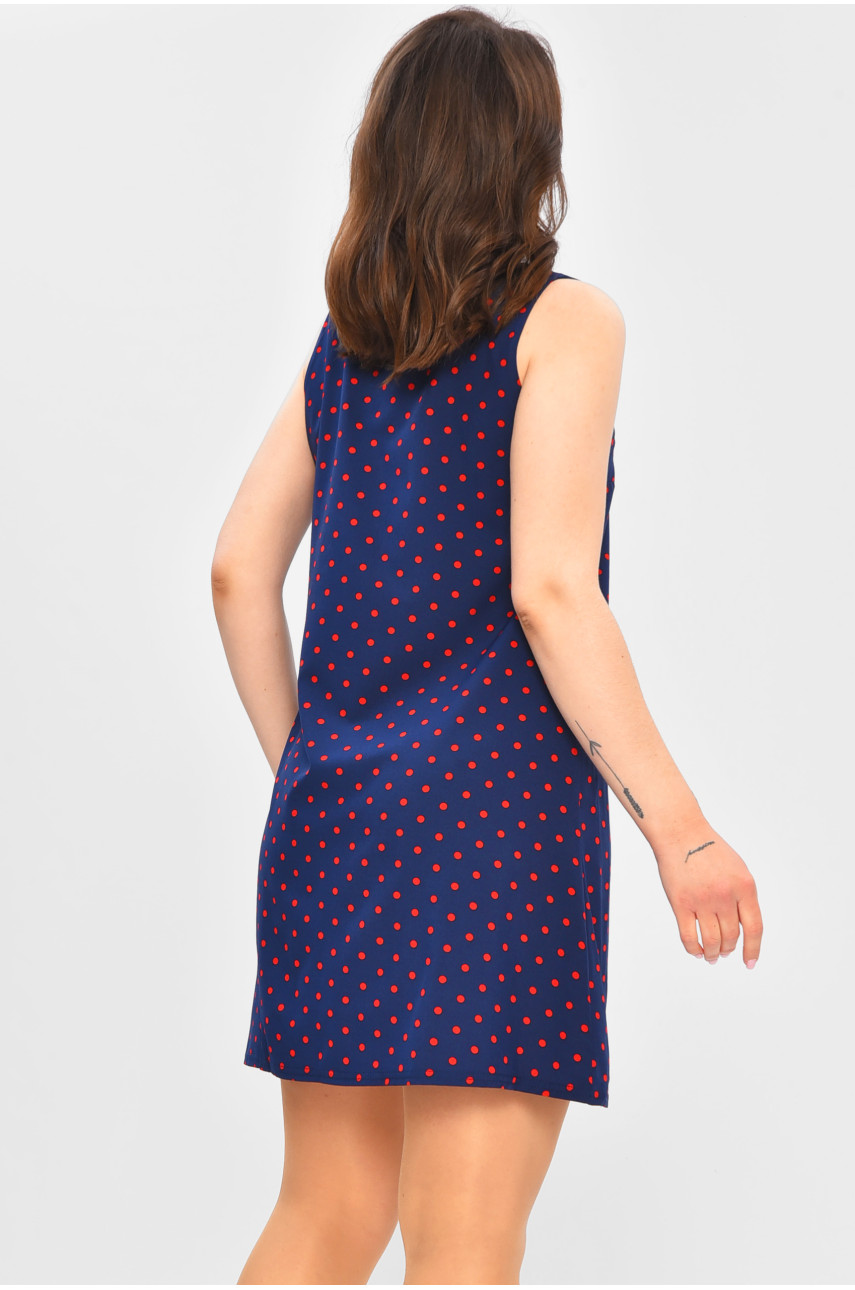 Сарафан женский тёмно-синего цвета с принтом 822 202195 Сарафан женский тёмно-синего цвета с принтом 822 202195