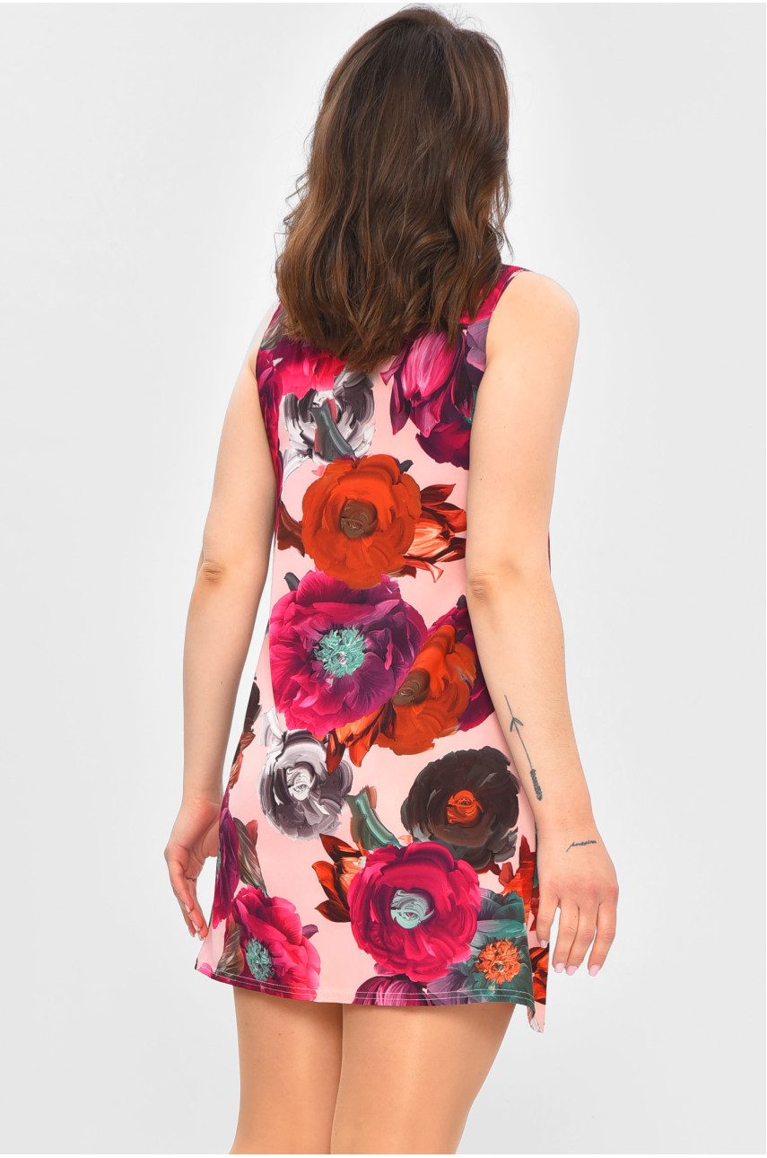 Сарафан женский розового цвета с принтом 822 202196 Сарафан женский розового цвета с принтом 822 202196