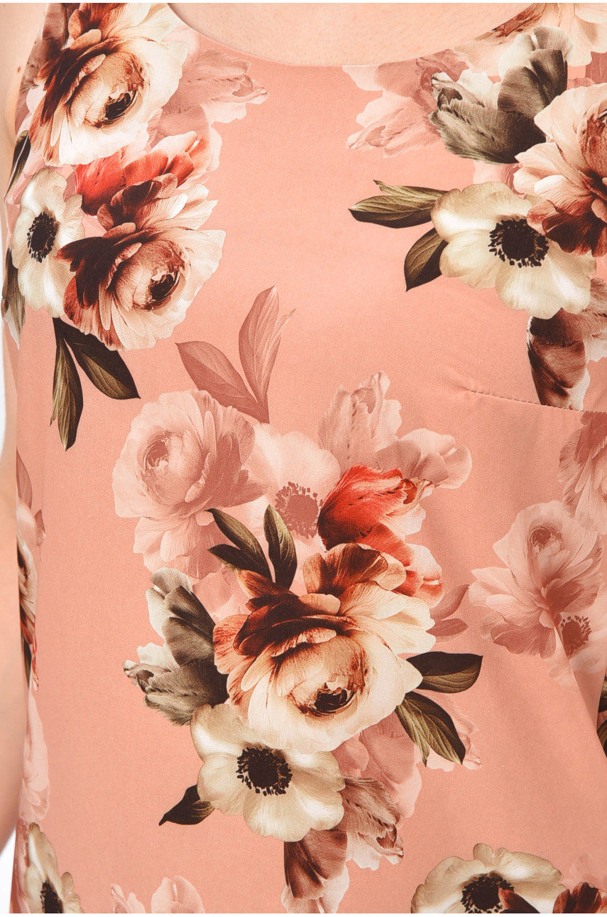 Сарафан женский пудрового цвета с принтом 822 202199 Сарафан женский пудрового цвета с принтом 822 202199