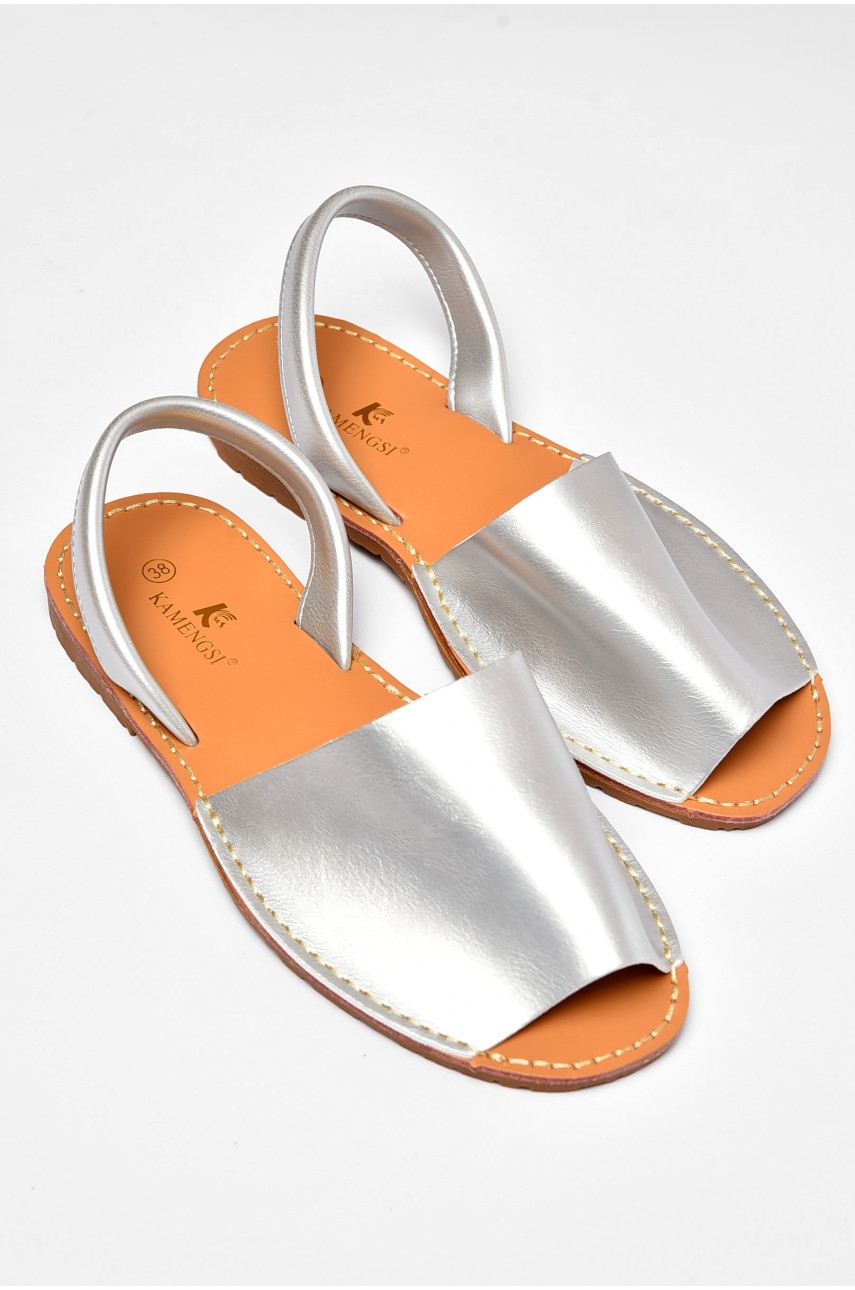 Босоніжки жіночі сріблястого кольору W33-1 202222