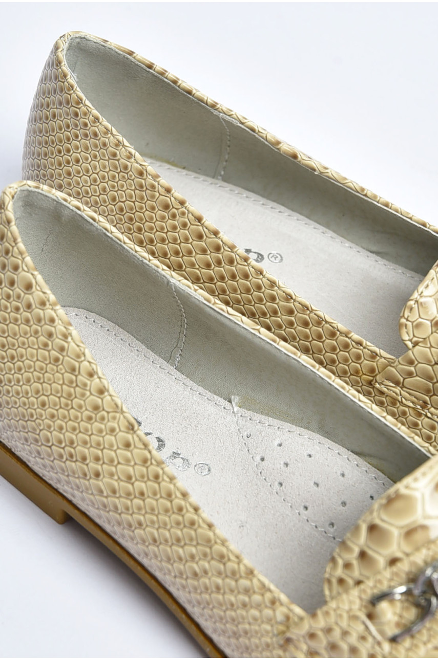 Балетки для девочки бежевого цвета 207-26 202223