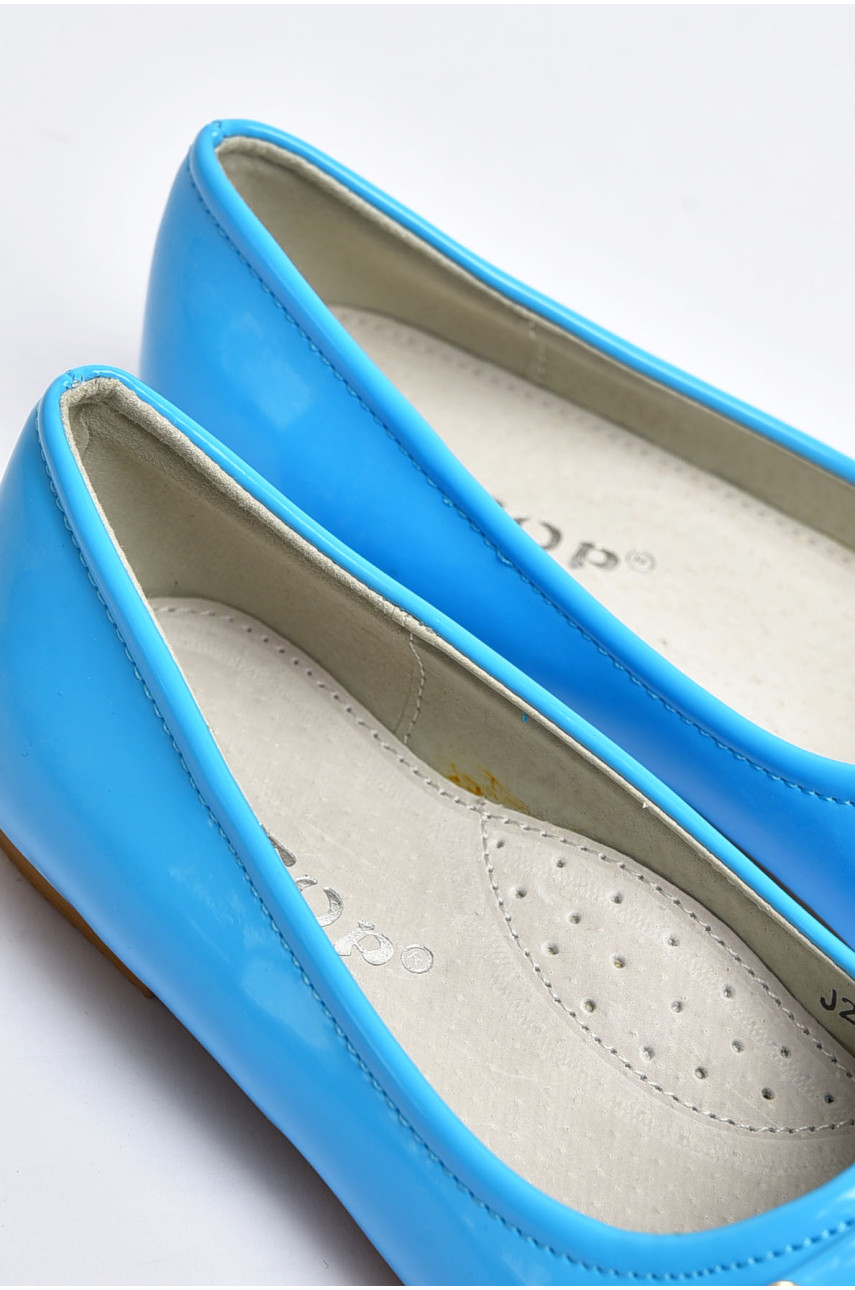 Балетки для девочки голубого цвета 201-27 202227