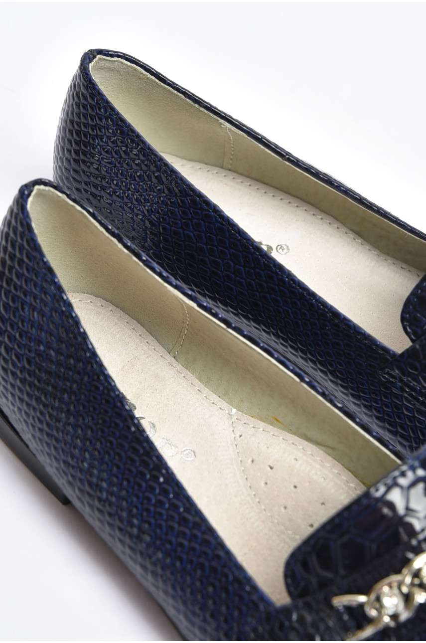 Балетки для девочки темно-синего цвета 207-7 202230