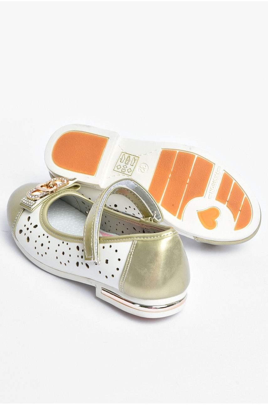 Балетки для девочки золотистого цвета 023-20 202232