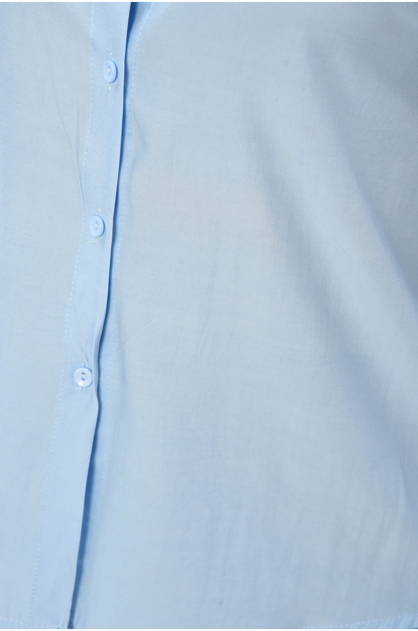 Сорочка жіноча однотонна блакитного кольору 275 202242 Сорочка жіноча однотонна блакитного кольору 275 202242