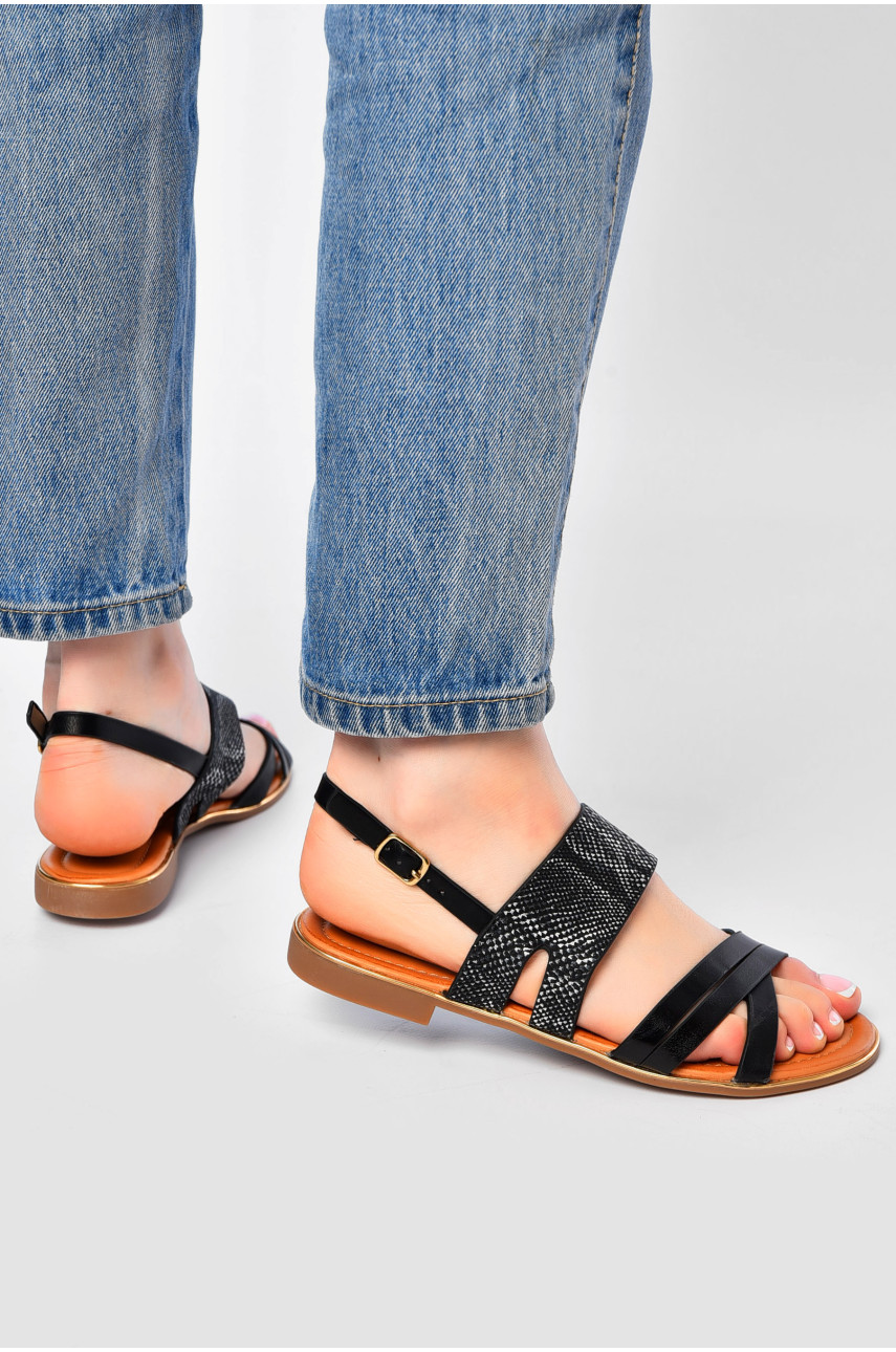 Босоножки женские черного цвета Н-23 202247