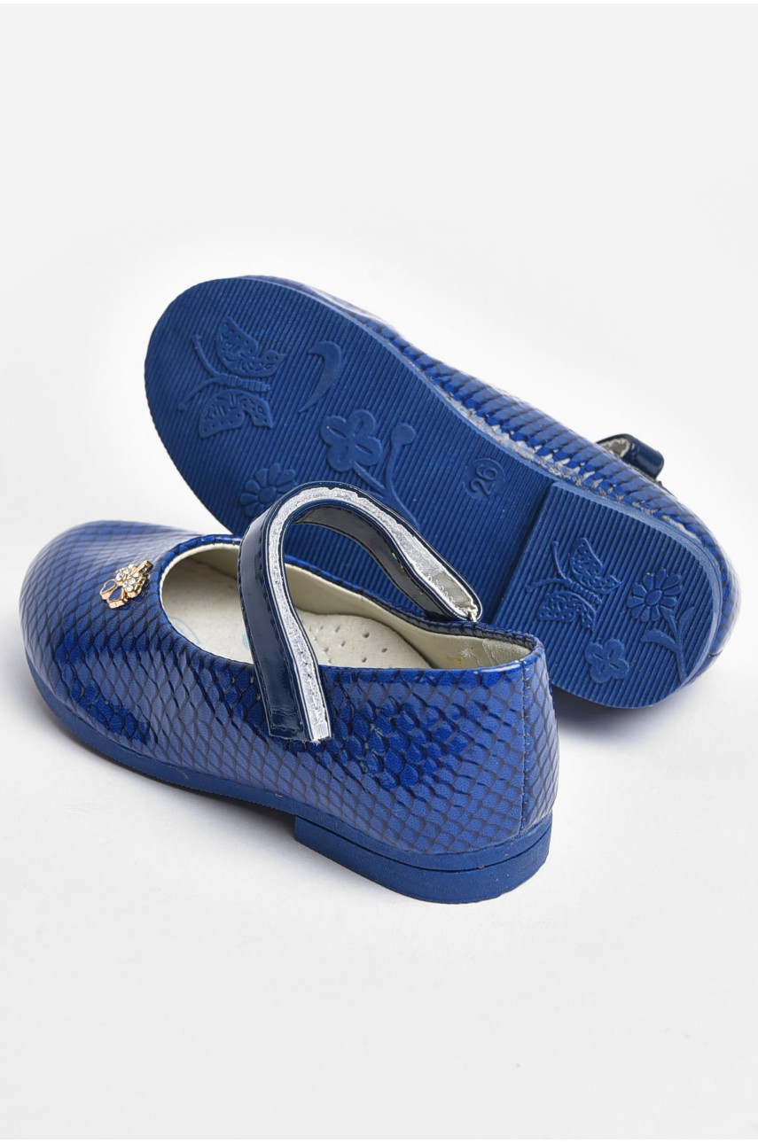 Туфли для девочки темно-синего цвета 789-7 202301