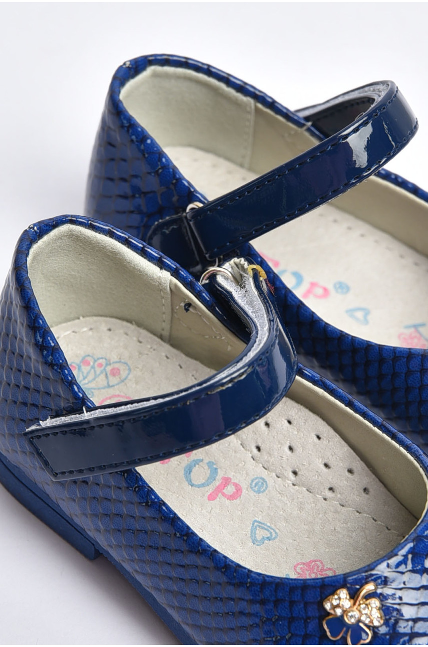 Туфли для девочки темно-синего цвета 789-7 202301