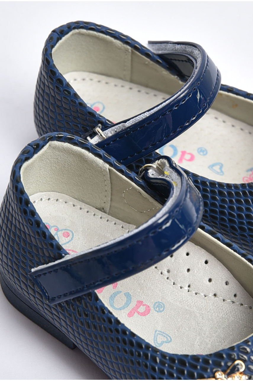Туфли для девочки темно-синего цвета 788-7 202302