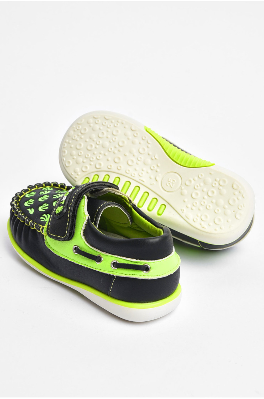 Мокасини дитячі для хлопчика чорного кольору 117-6 202308