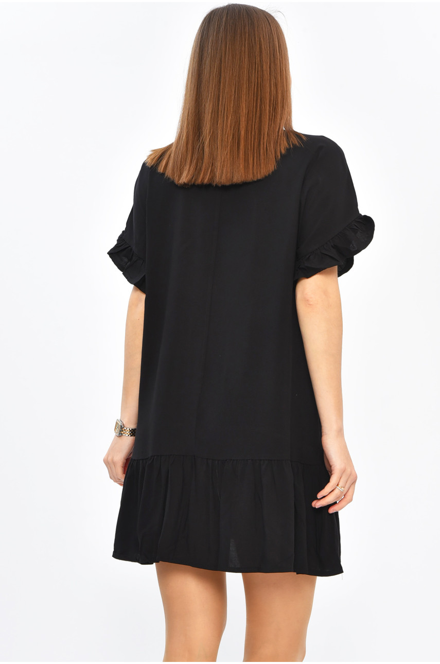 Сукня жіноча однотонна чорного кольору 259 202323