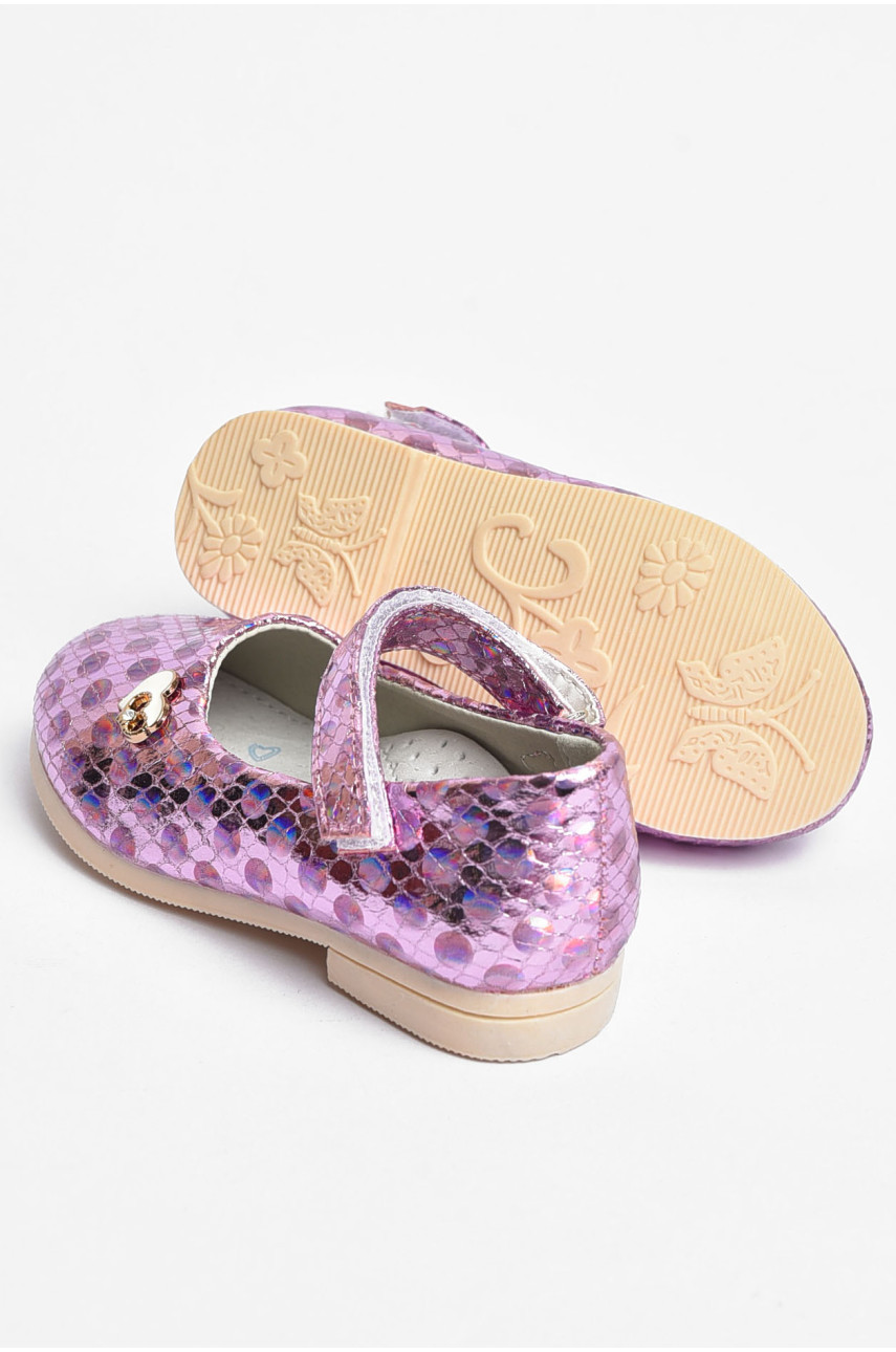 Туфли для девочки розово-сиреневого цвета 786-3 202326