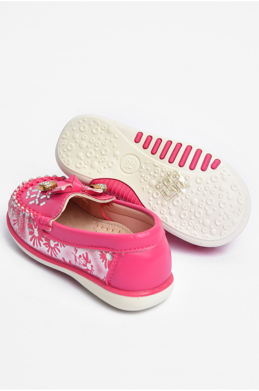 Мокасини дитячі для дівчинки рожевого кольору 112-5 202327