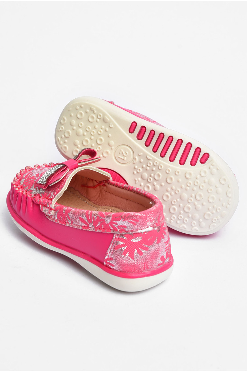 Мокасини дитячі для дівчинки рожевого кольору 113-5 202329