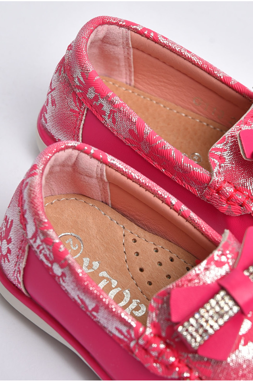 Мокасини дитячі для дівчинки рожевого кольору 113-5 202329