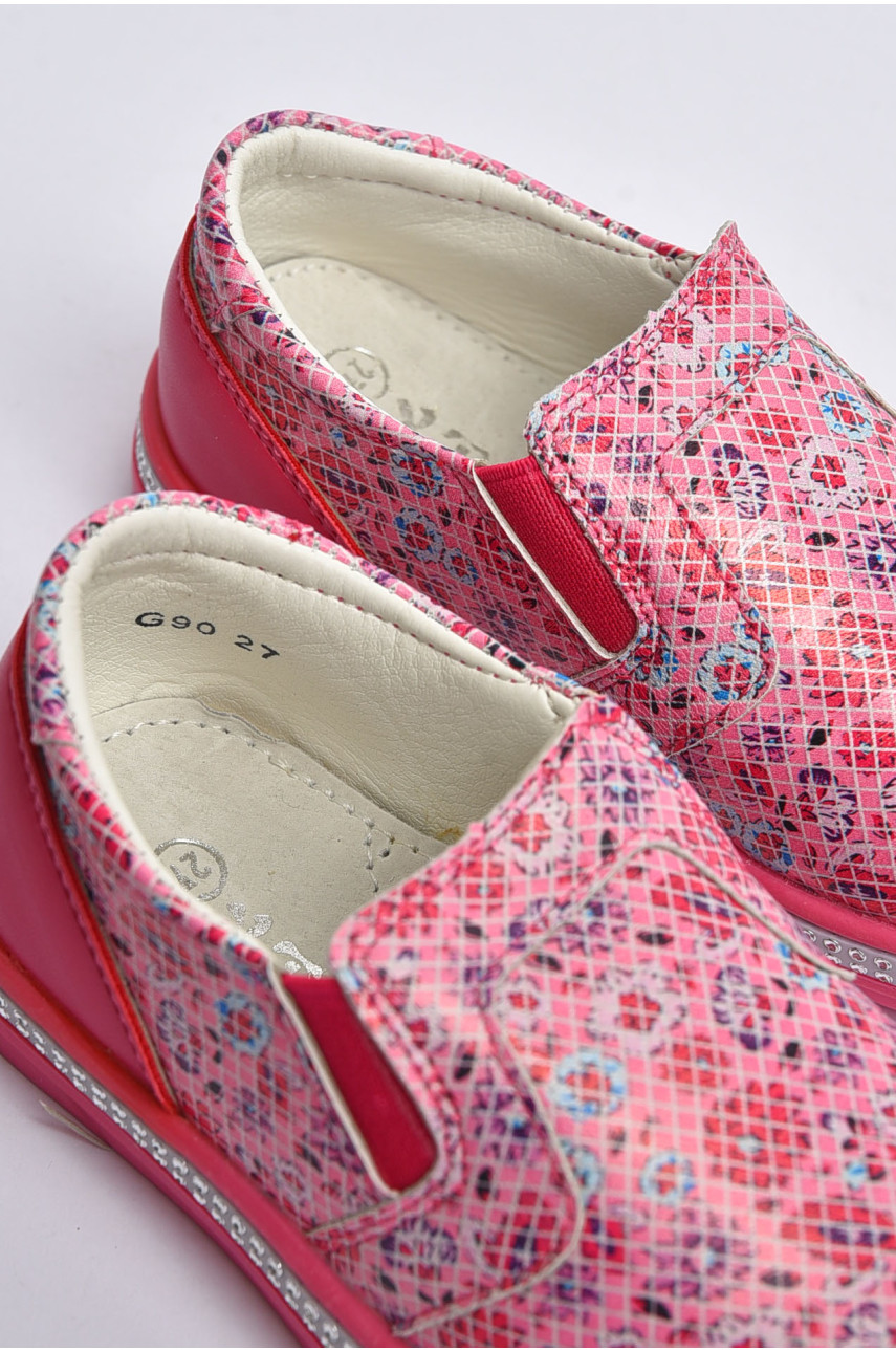 Мокасини дитячі для дівчинки рожевого кольору 90-5 202332