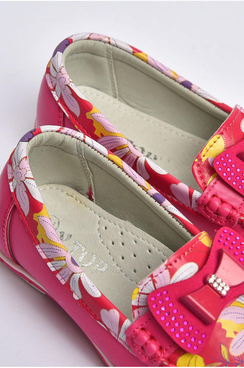 Мокасини дитячі для дівчинки рожевого кольору 121-5 202338