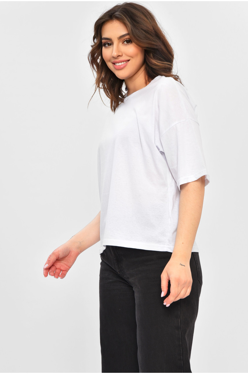 Футболка жіноча напівбатальна білого кольору 202345 Футболка жіноча напівбатальна білого кольору 202345