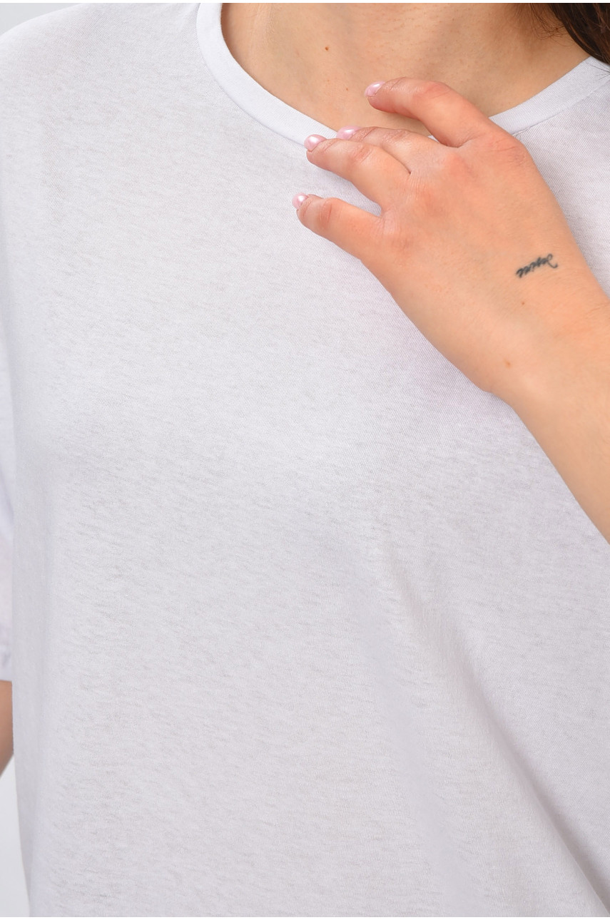 Футболка жіноча напівбатальна білого кольору 202345 Футболка жіноча напівбатальна білого кольору 202345