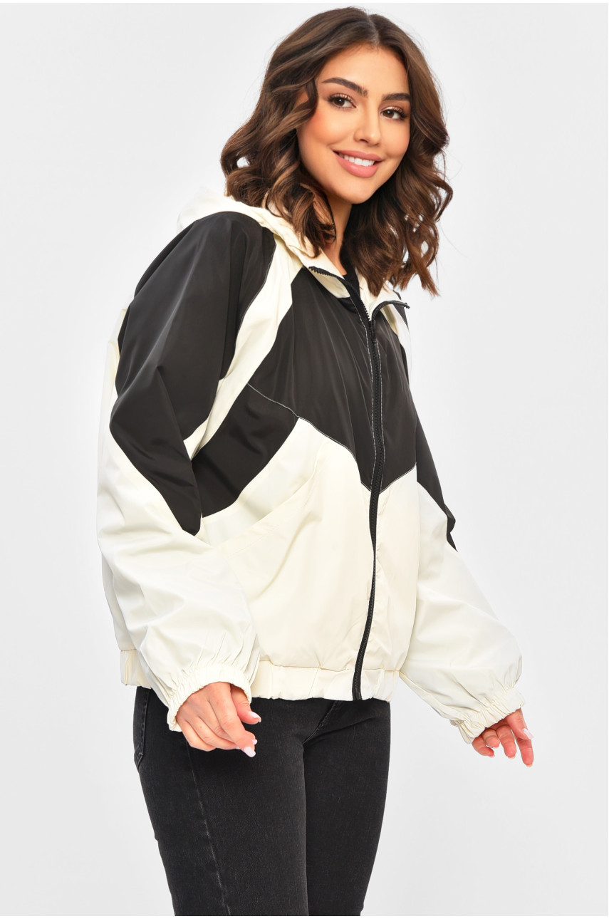 Вітровка жіноча білого кольору 063 202400