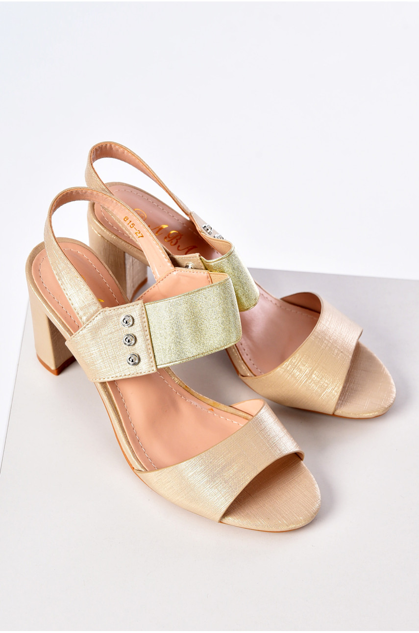 Босоножки женские бежевого цвета 815-27 202404 Босоножки женские бежевого цвета 815-27 202404