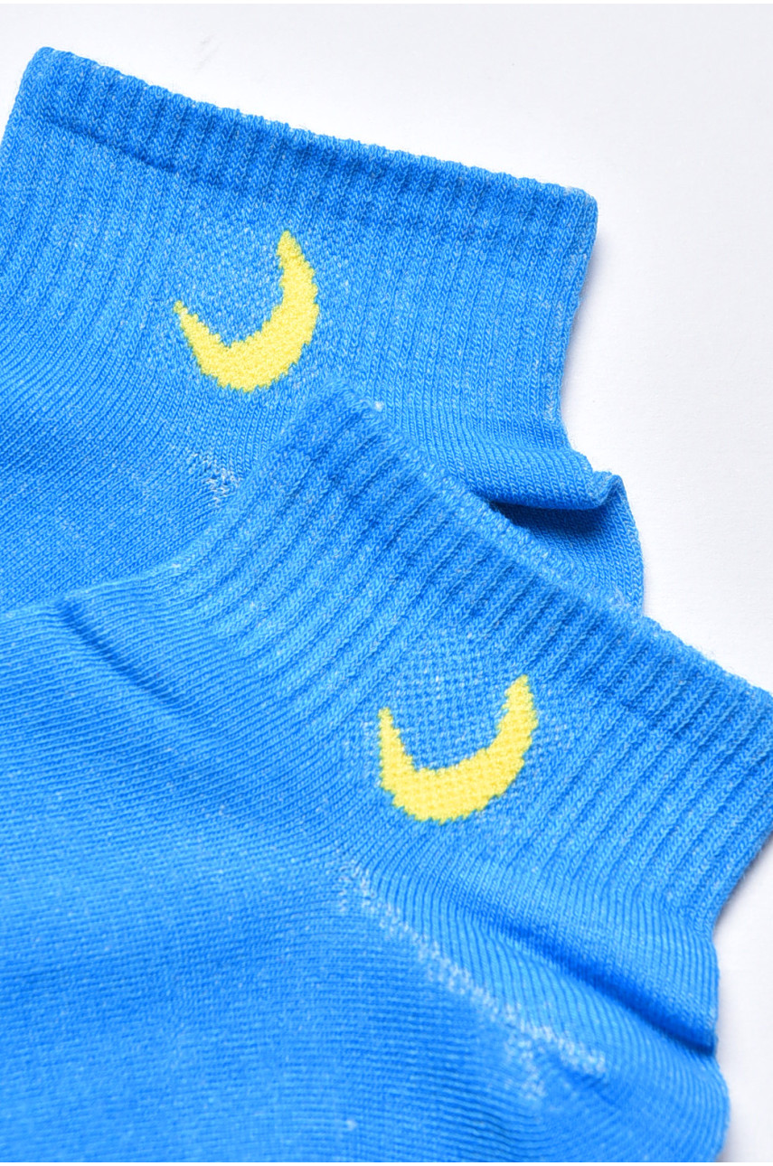 Шкарпетки жіночі спортивні демісезонні блакитного кольору 22-06 202415