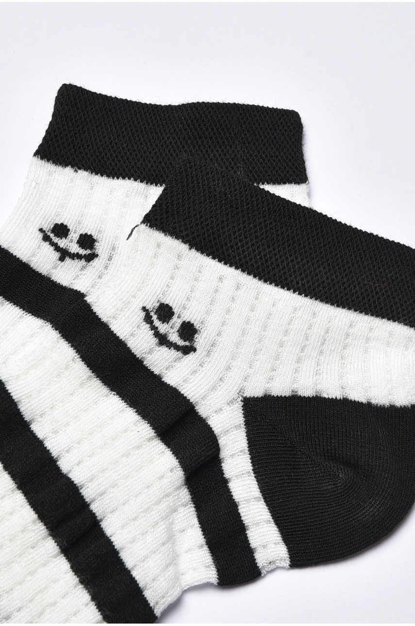 Шкарпетки жіночі спортивні демісезонні білого кольору 0715-4 202424