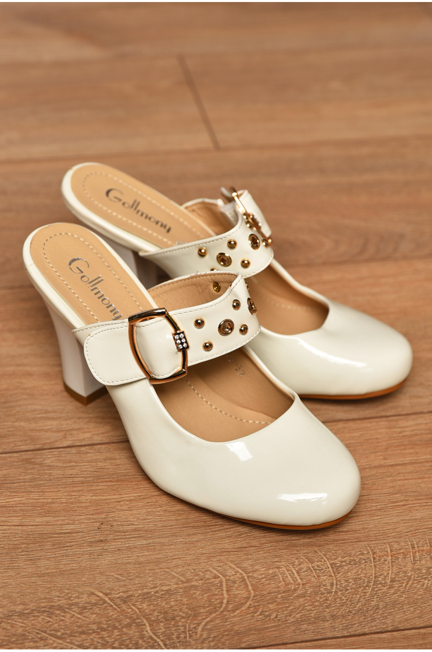 Шльопанці жіночі білого кольору 1030 202455