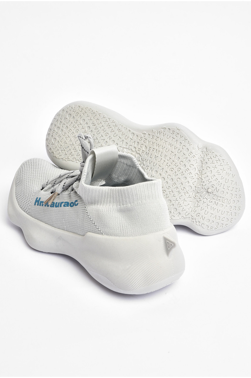 Кросівки підлітокові для хлопчика сірого кольору текстиль 7205-6 П 202460 Кросівки підлітокові для хлопчика сірого кольору текстиль 7205-6 П 202460