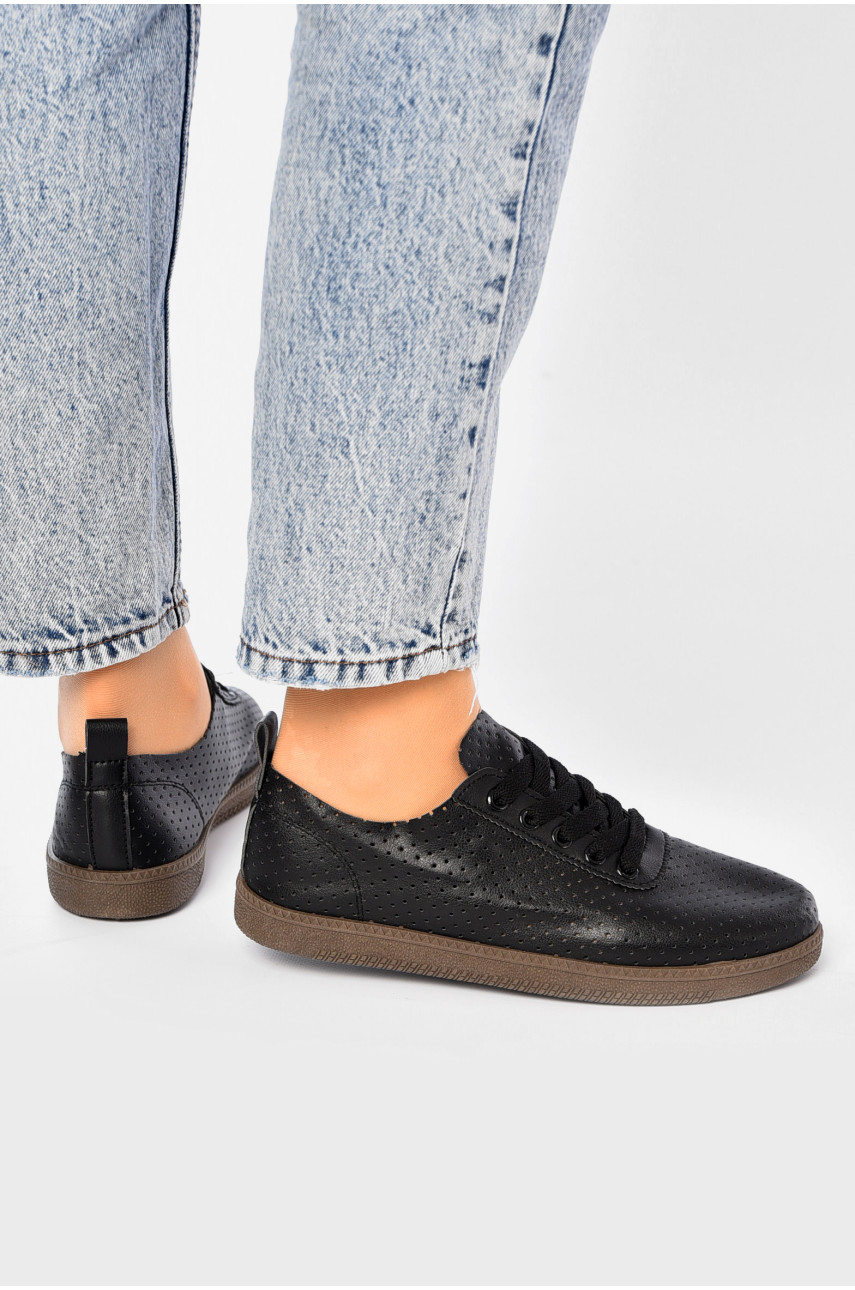 Мокасины женские черного цвета Н50-2 202466 Мокасины женские черного цвета Н50-2 202466