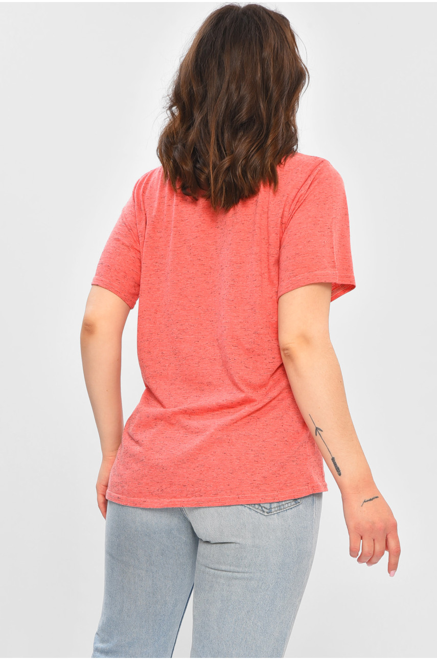 Футболка женская однотонная терракотового цвета 00043 202486