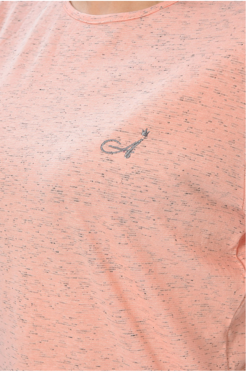 Футболка женская однотонная розового цвета 00043 202488