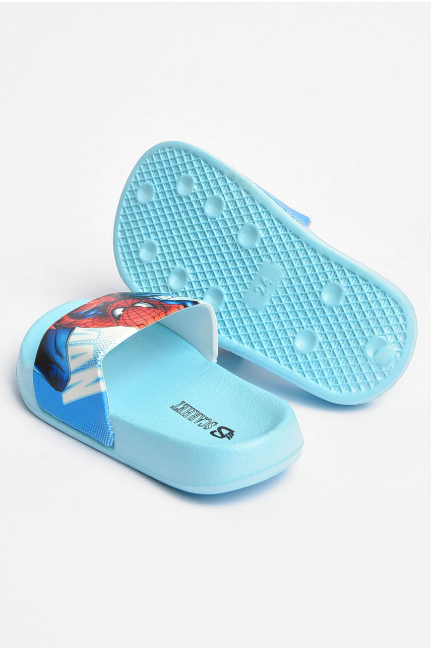 Шльопанці дитячі блакитного кольору 2434-1 202503