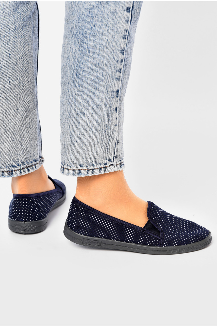 Тапочки женские темно-синего цвета Ебіас горох 202524 Тапочки женские темно-синего цвета Ебіас горох 202524