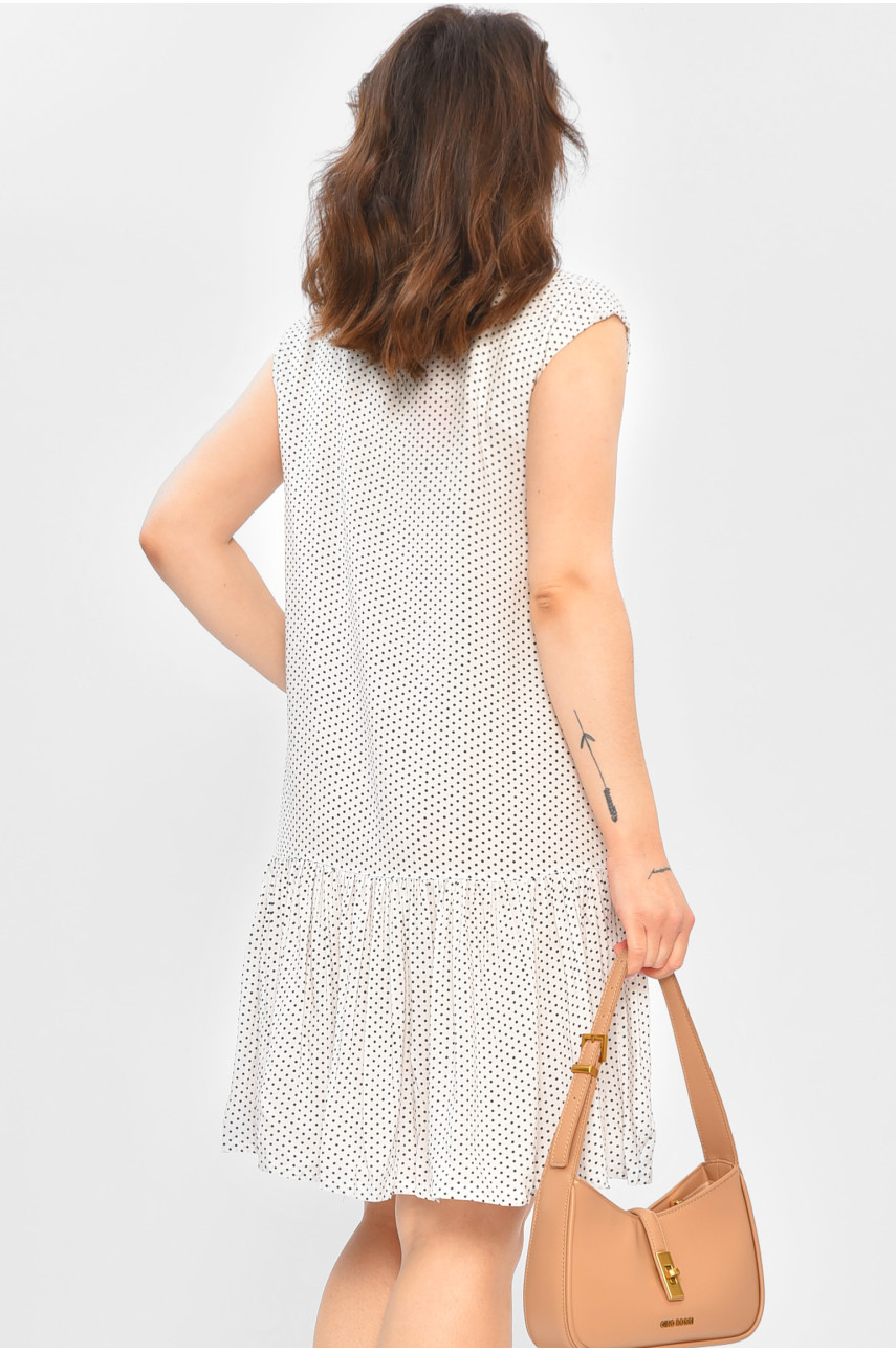 Сукня жіноча білого кольору з принтом 0041 202534