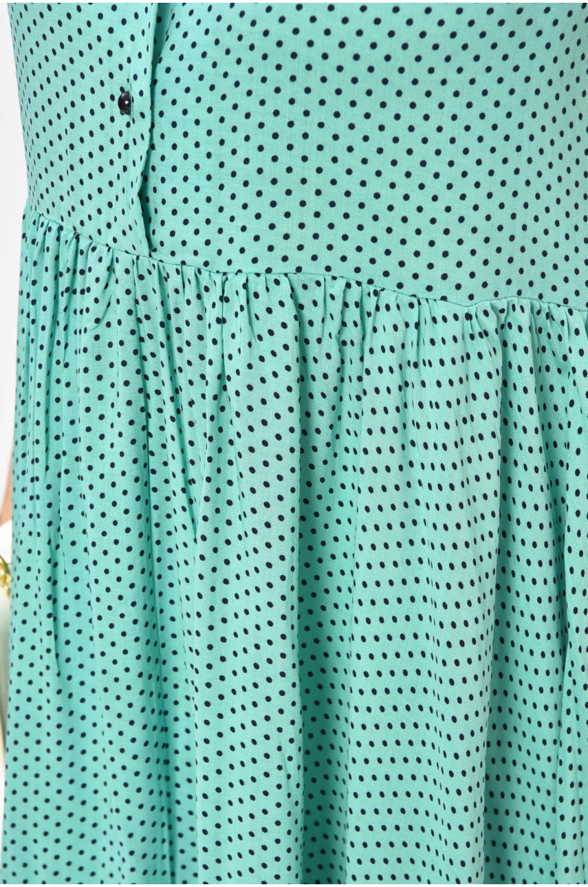 Сукня жіноча м'ятного кольору з принтом 0041 202538