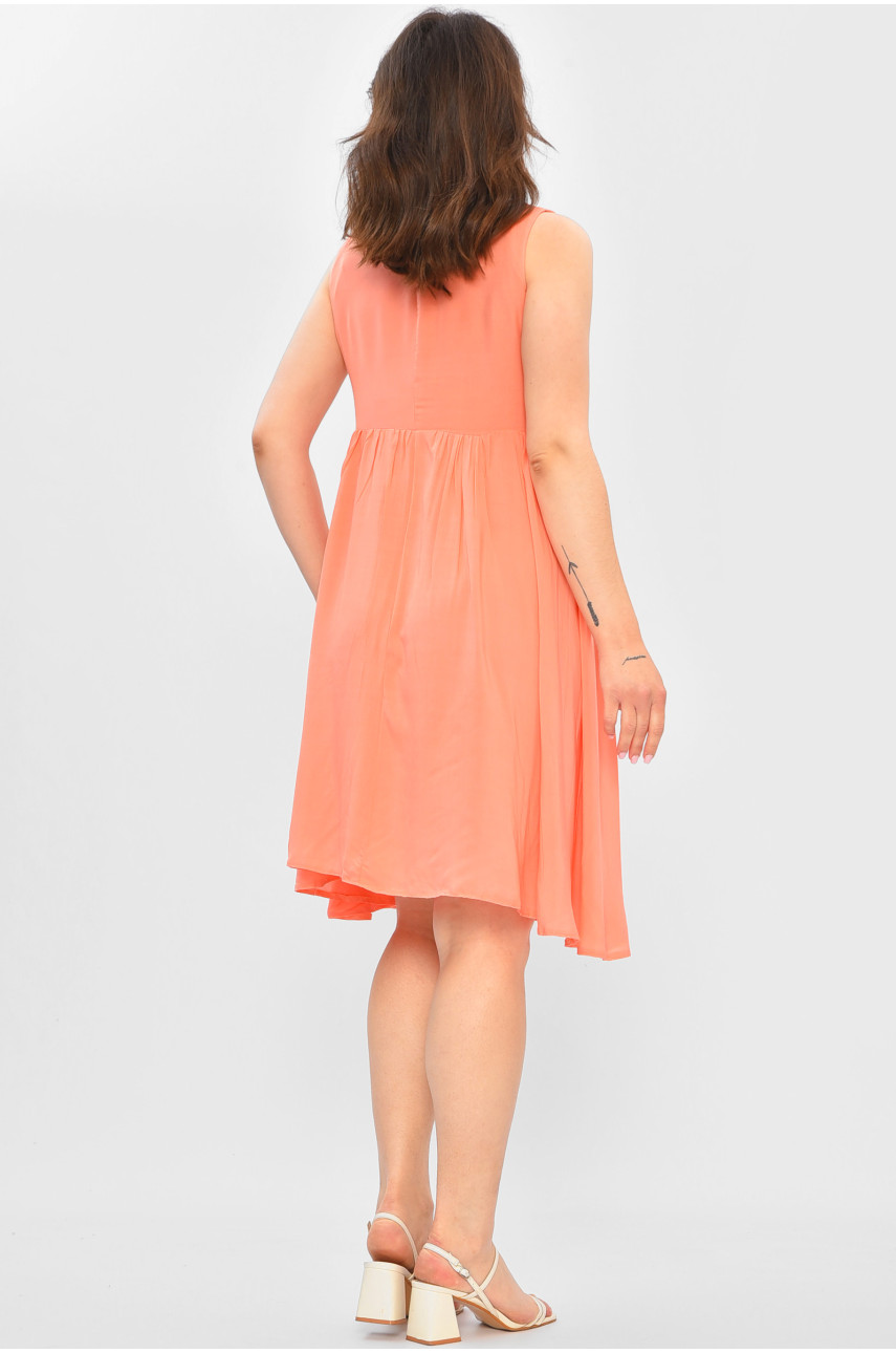 Сукня жіноча однотонна персикового кольору 202554