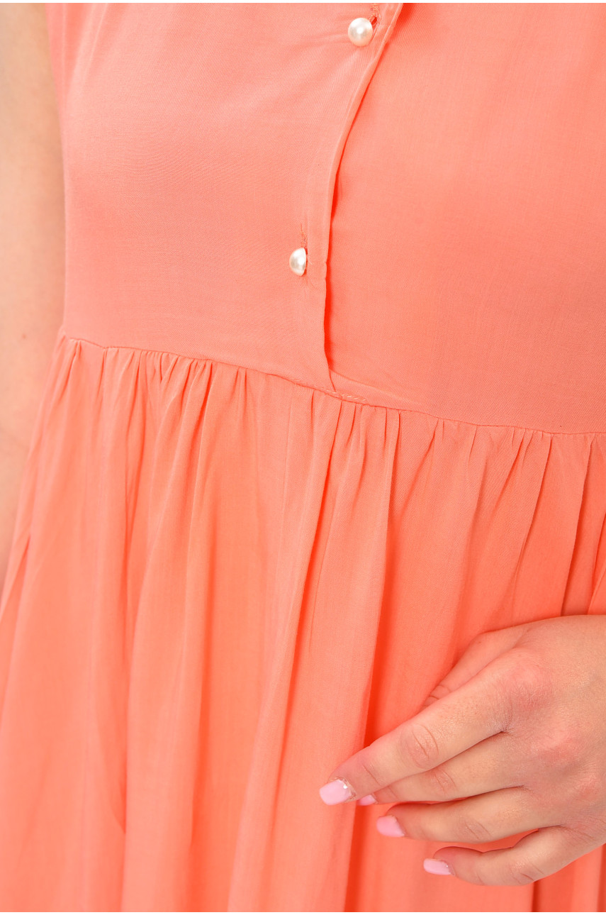 Сукня жіноча однотонна персикового кольору 202554