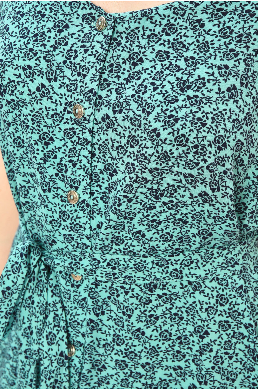 Сарафан женский зеленого цвета с принтом 202557 Сарафан женский зеленого цвета с принтом 202557