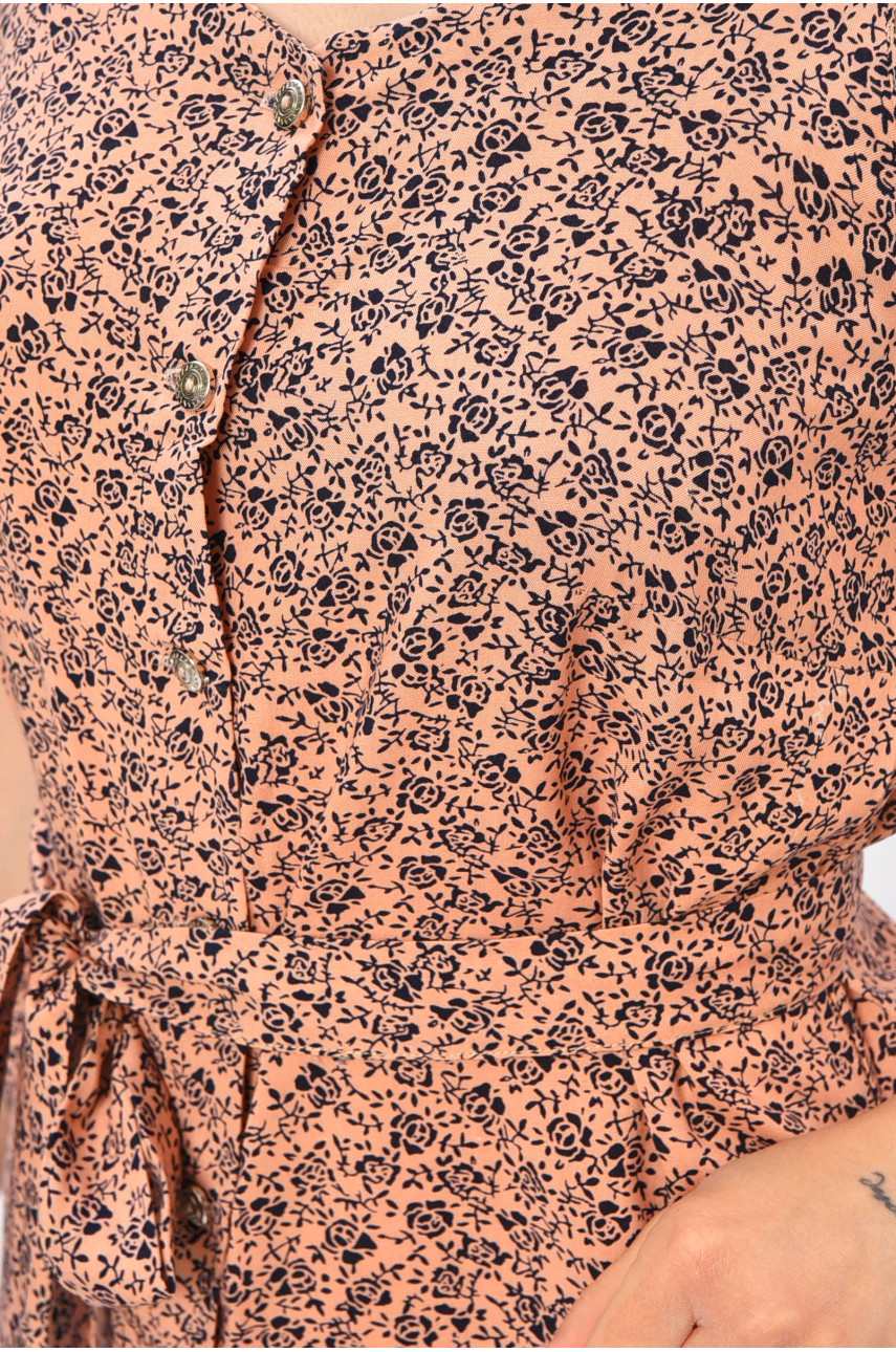 Сарафан женский розового цвета с принтом 202559 Сарафан женский розового цвета с принтом 202559