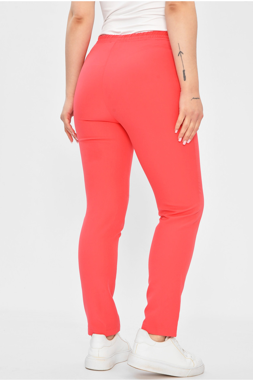 Штаны женские однотонные розового цвета 202571