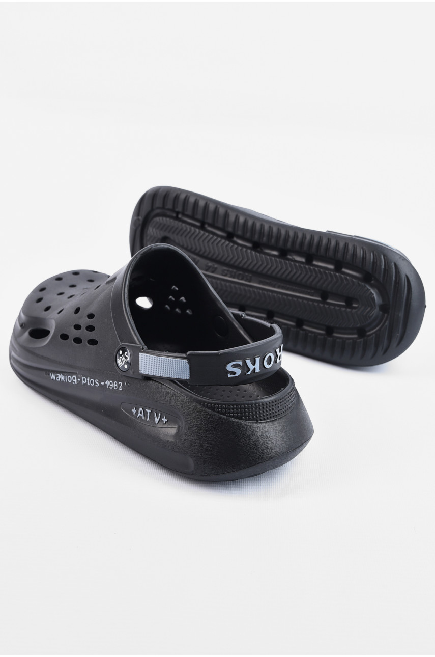 Кроксы мужские черного цвета 516 202572 Кроксы мужские черного цвета 516 202572