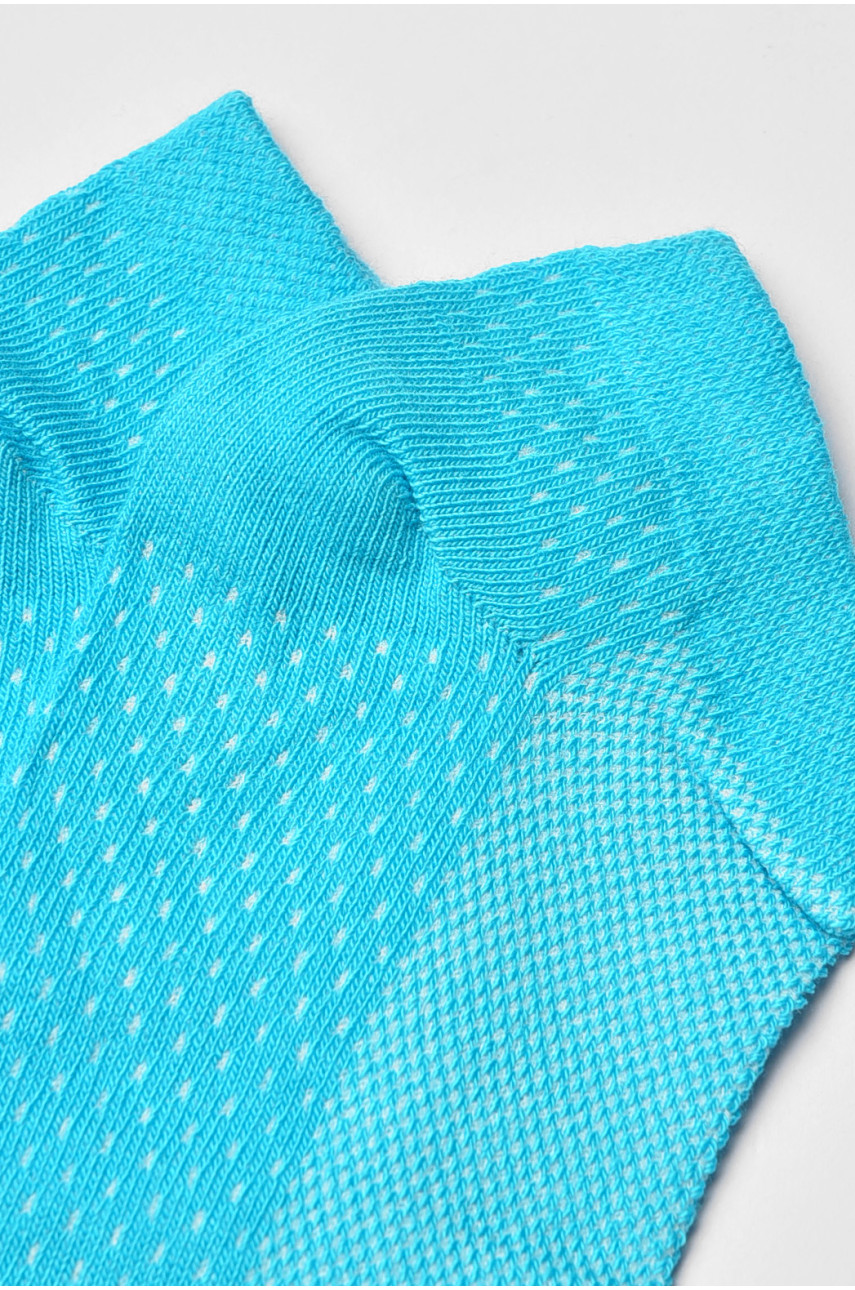 Носки женские демисезонные спортивные голубого цвета 909 202574