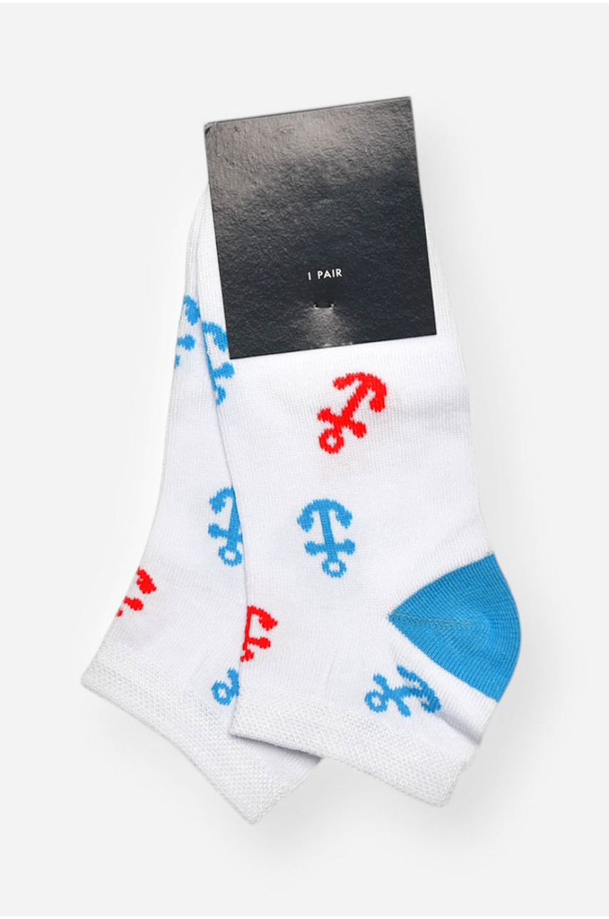 Носки женские демисезонные спортивные белого цвета 311 202586