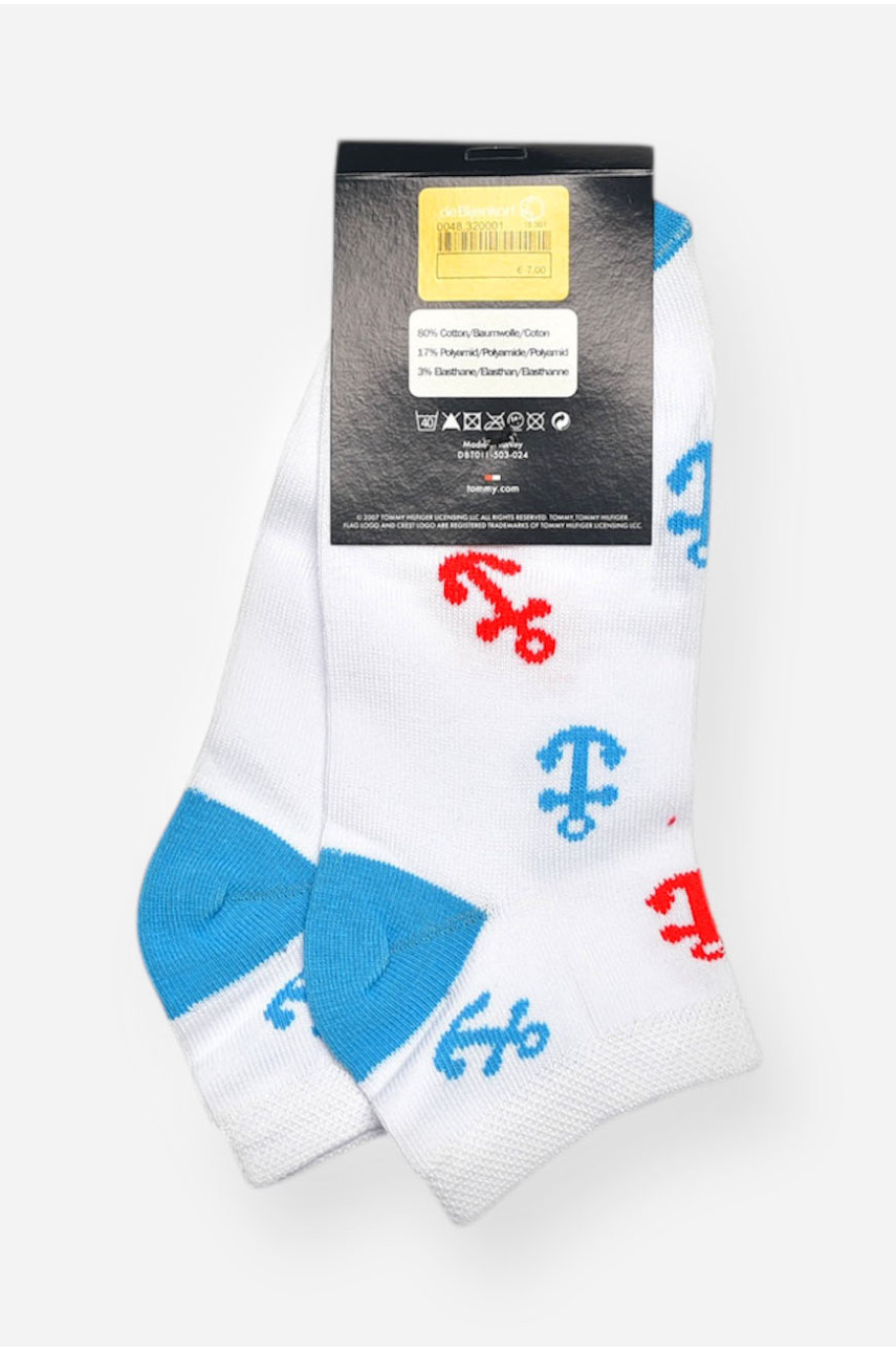 Носки женские демисезонные спортивные белого цвета 311 202586