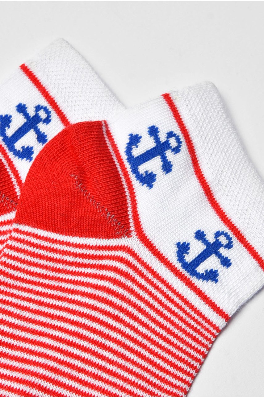 Носки женские демисезонные спортивные красного цвета 311 202590