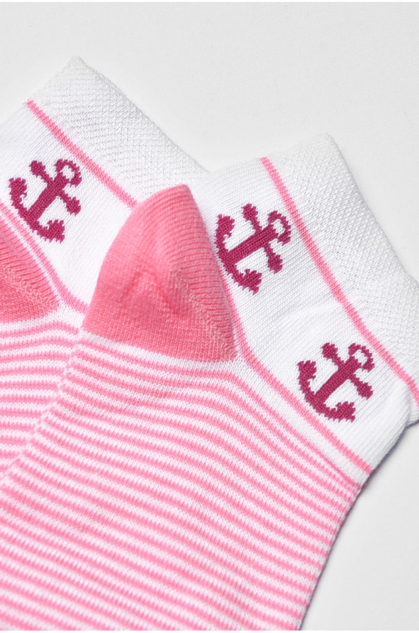 Носки женские демисезонные спортивные светло-розового цвета 311 202591